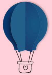 Air balloon - blue